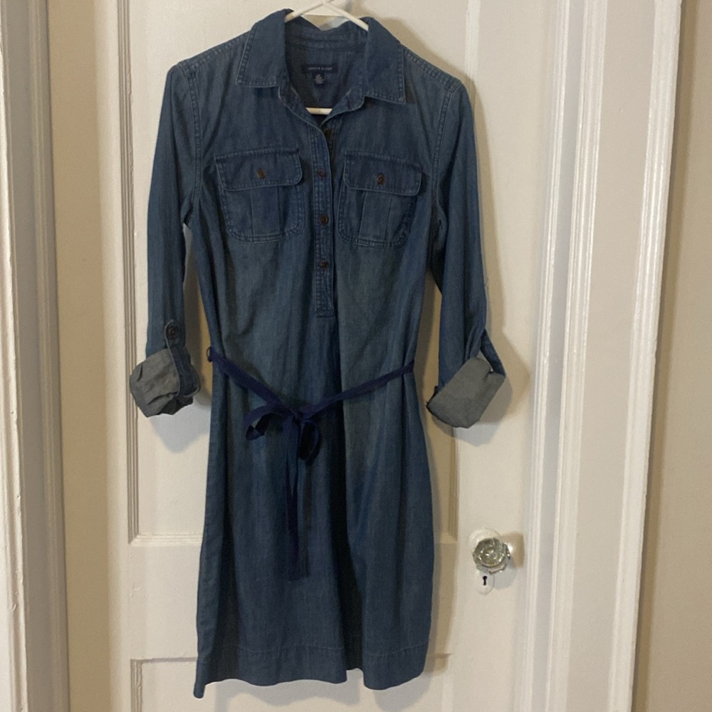 long sleeve TH denim dress - Picture 2 of 5